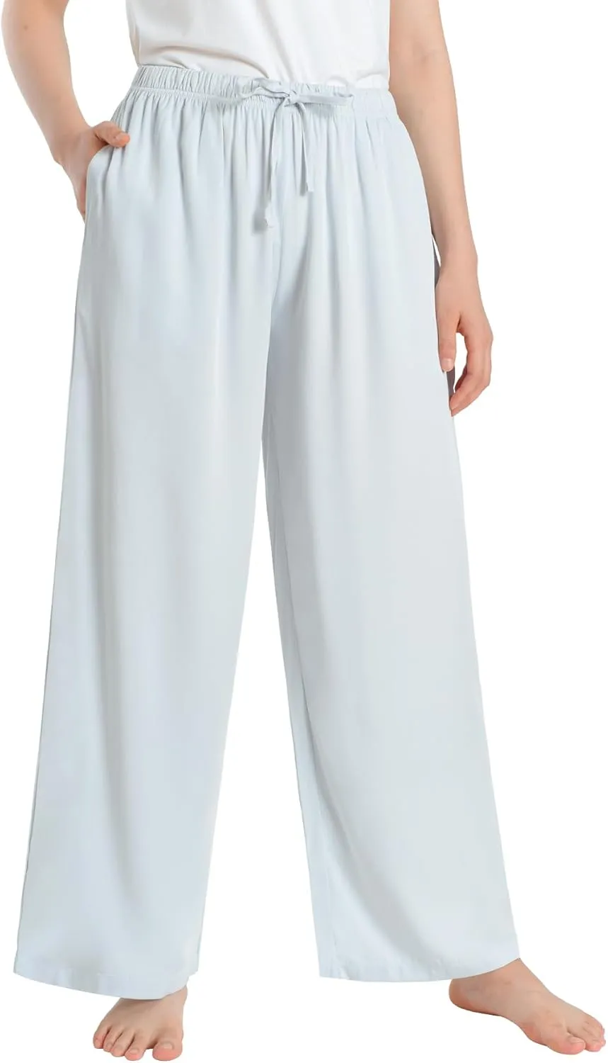 Latuza Women's Petite Lounge Pants Wide Leg Loose Fit