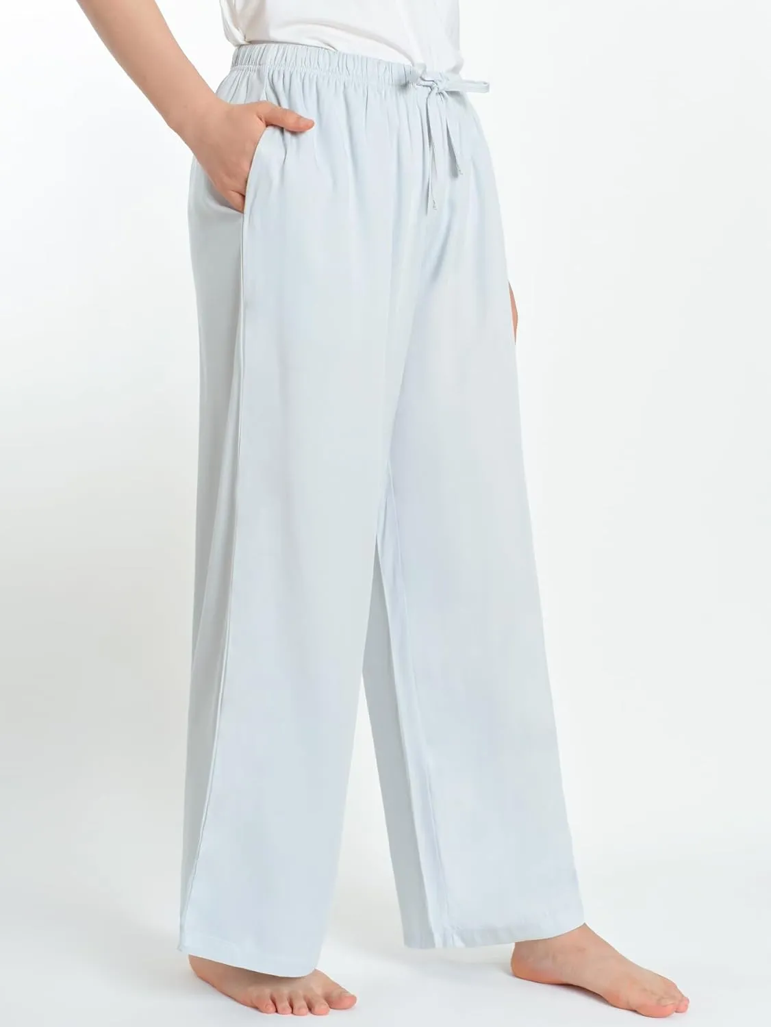 Latuza Women's Petite Lounge Pants Wide Leg Loose Fit