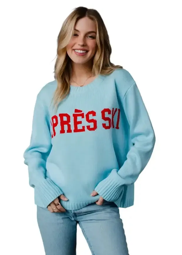Light Blue Apres Ski Sweater