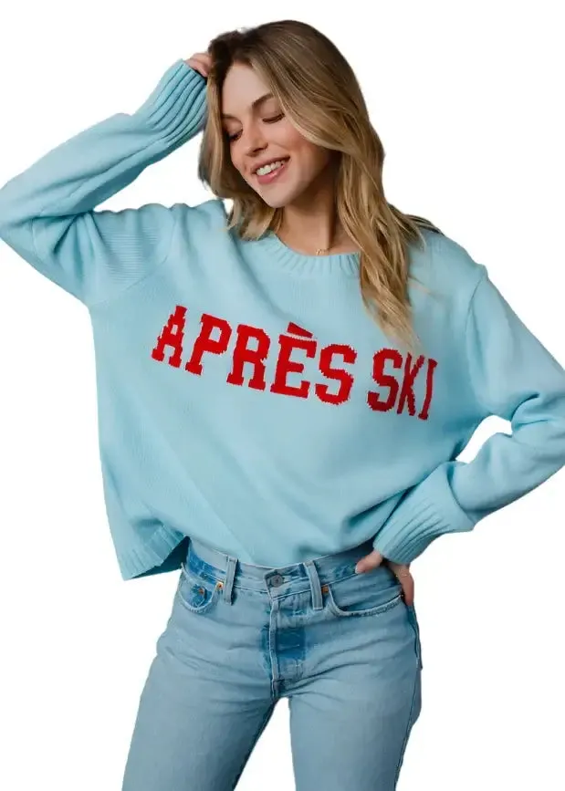 Light Blue Apres Ski Sweater