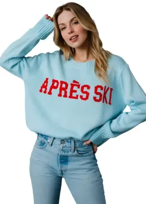 Light Blue Apres Ski Sweater