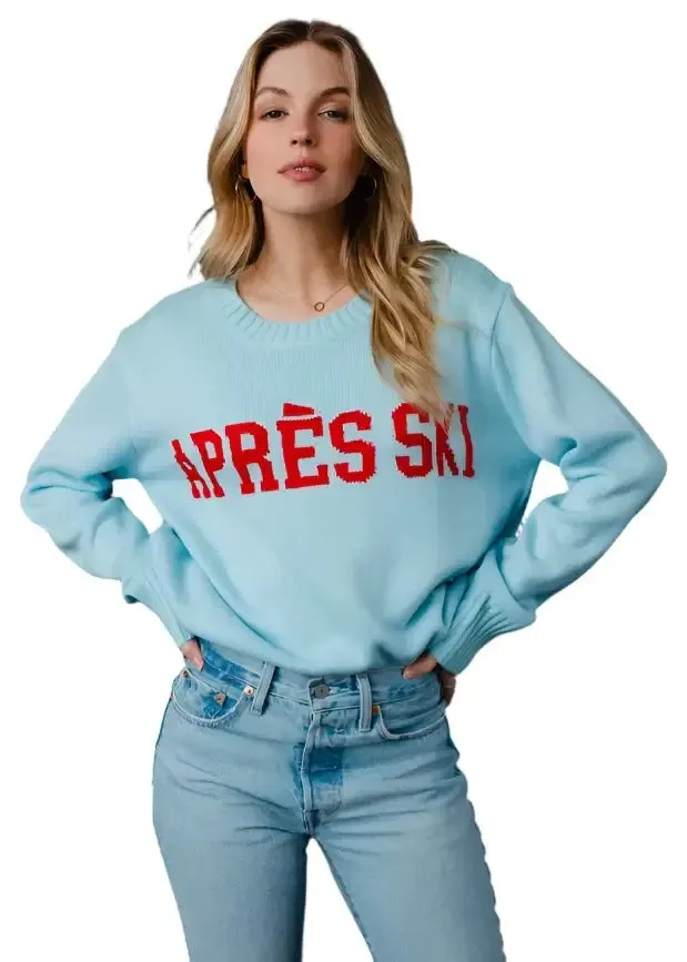 Light Blue Apres Ski Sweater