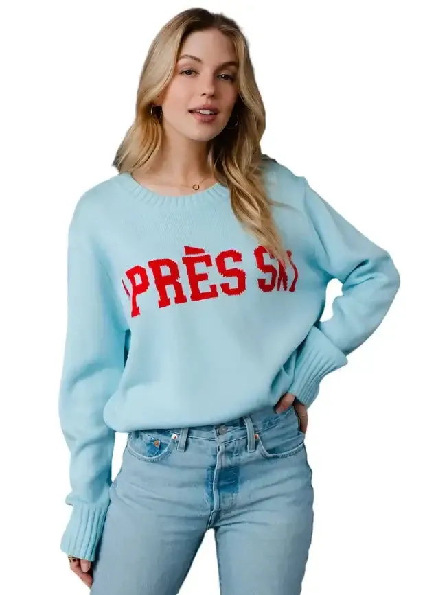 Light Blue Apres Ski Sweater