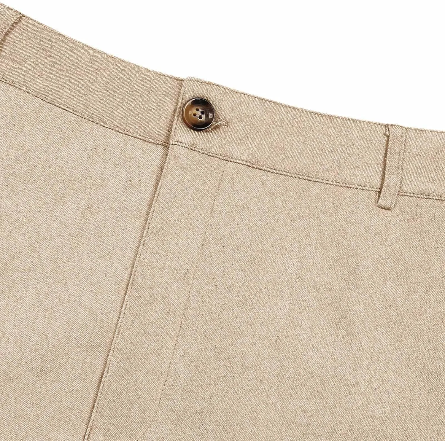 Men's Chino Casual Business Suit Pant Thin Classic Fit Dress Wrinkle Free Pants Stretch Slim Fit Flat-Front Trouser