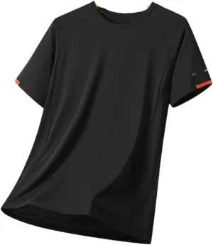 Men's Summer Short Sleeves T- Shirt Fashion Trendy Quick Dry Running Casual Shirts Oversize Tees Tops