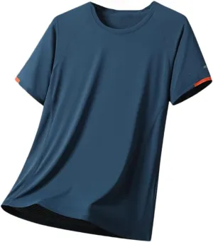 Men's Summer Short Sleeves T- Shirt Fashion Trendy Quick Dry Running Casual Shirts Oversize Tees Tops