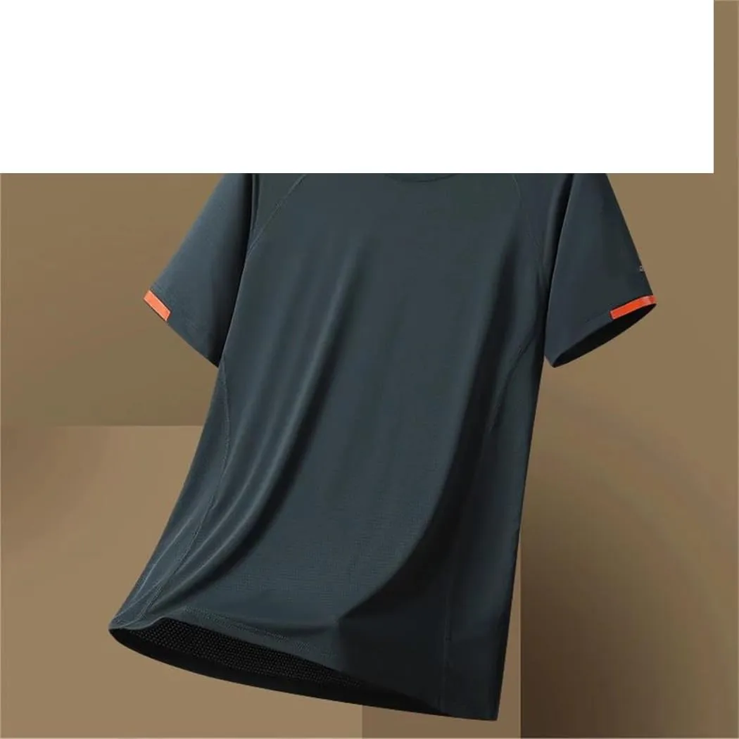 Men's Summer Short Sleeves T- Shirt Fashion Trendy Quick Dry Running Casual Shirts Oversize Tees Tops