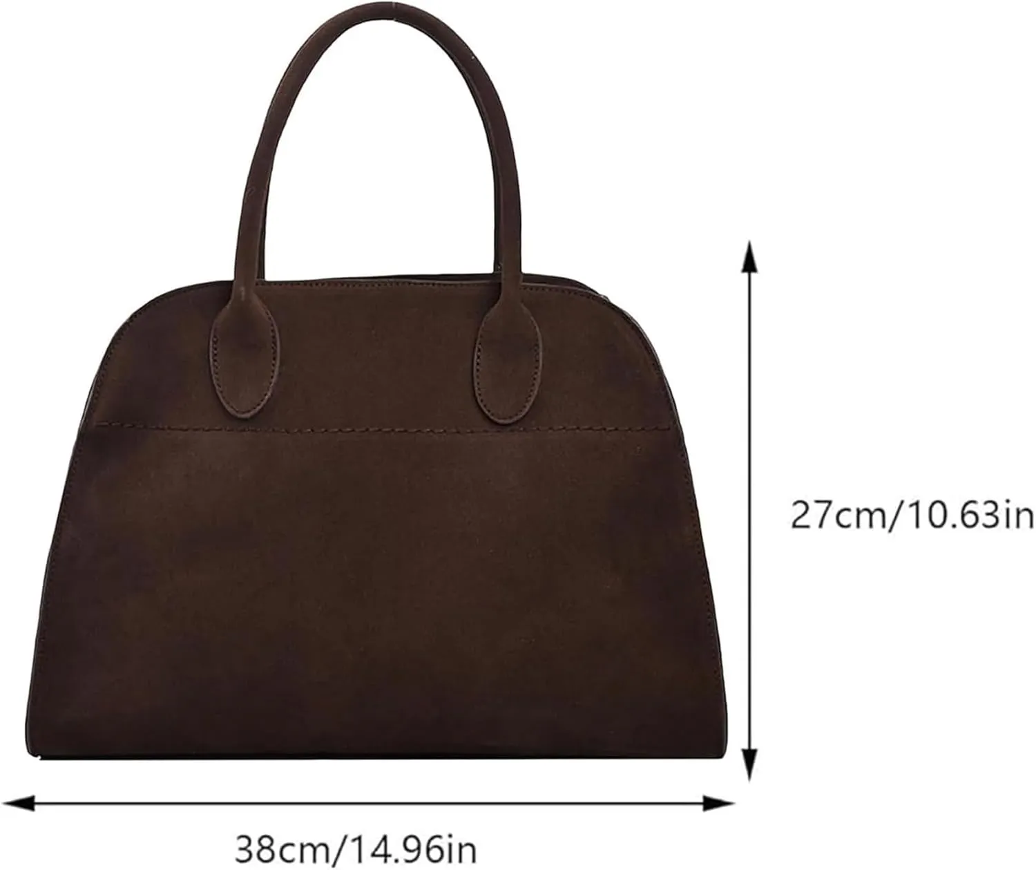 Modavo Parisian Stroll Bag, Modavo Bag, Fall Bags for Women 2024, Fashion Vintage Suede Bags for Women(Brown)