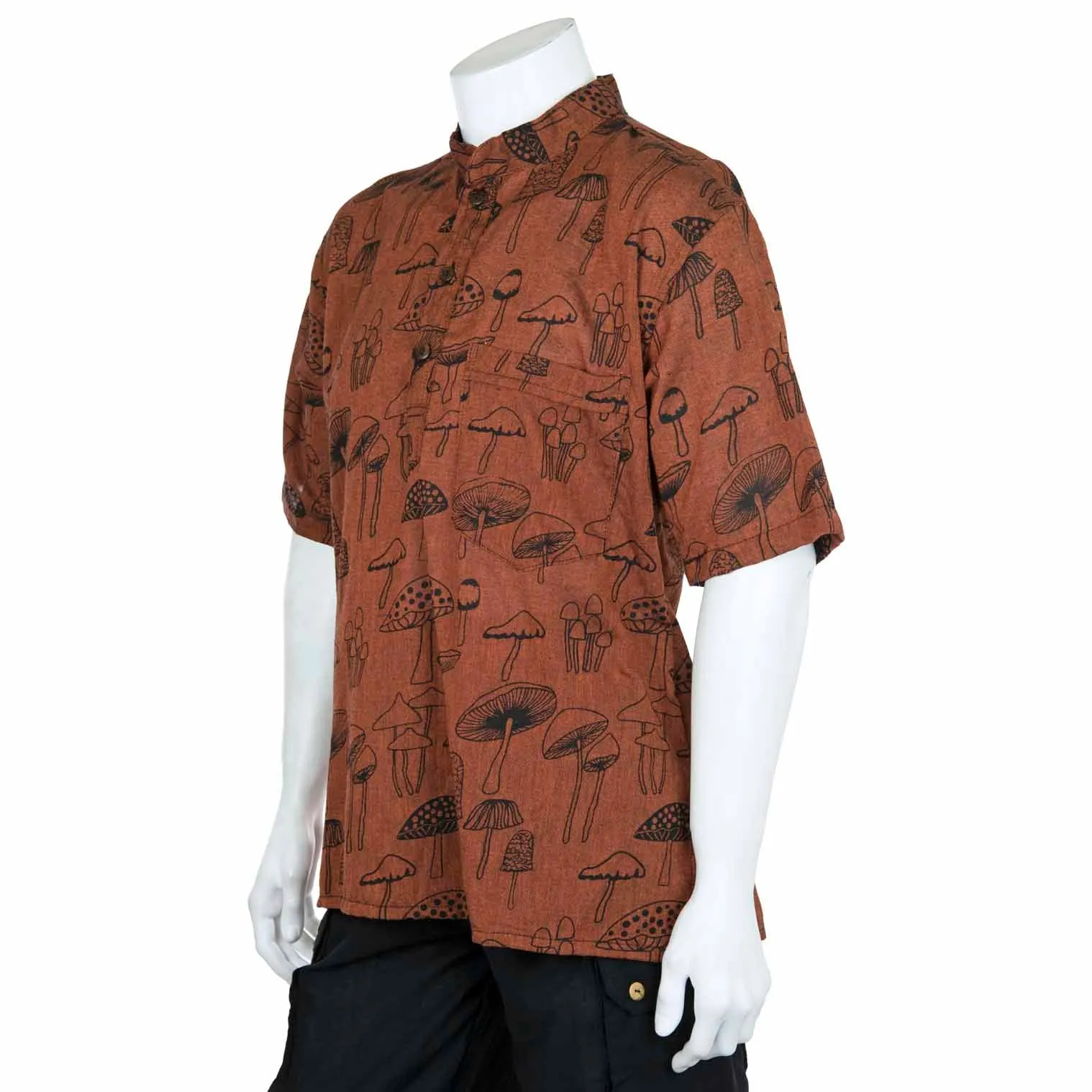 Mushroom Print Short Sleeved Kurta