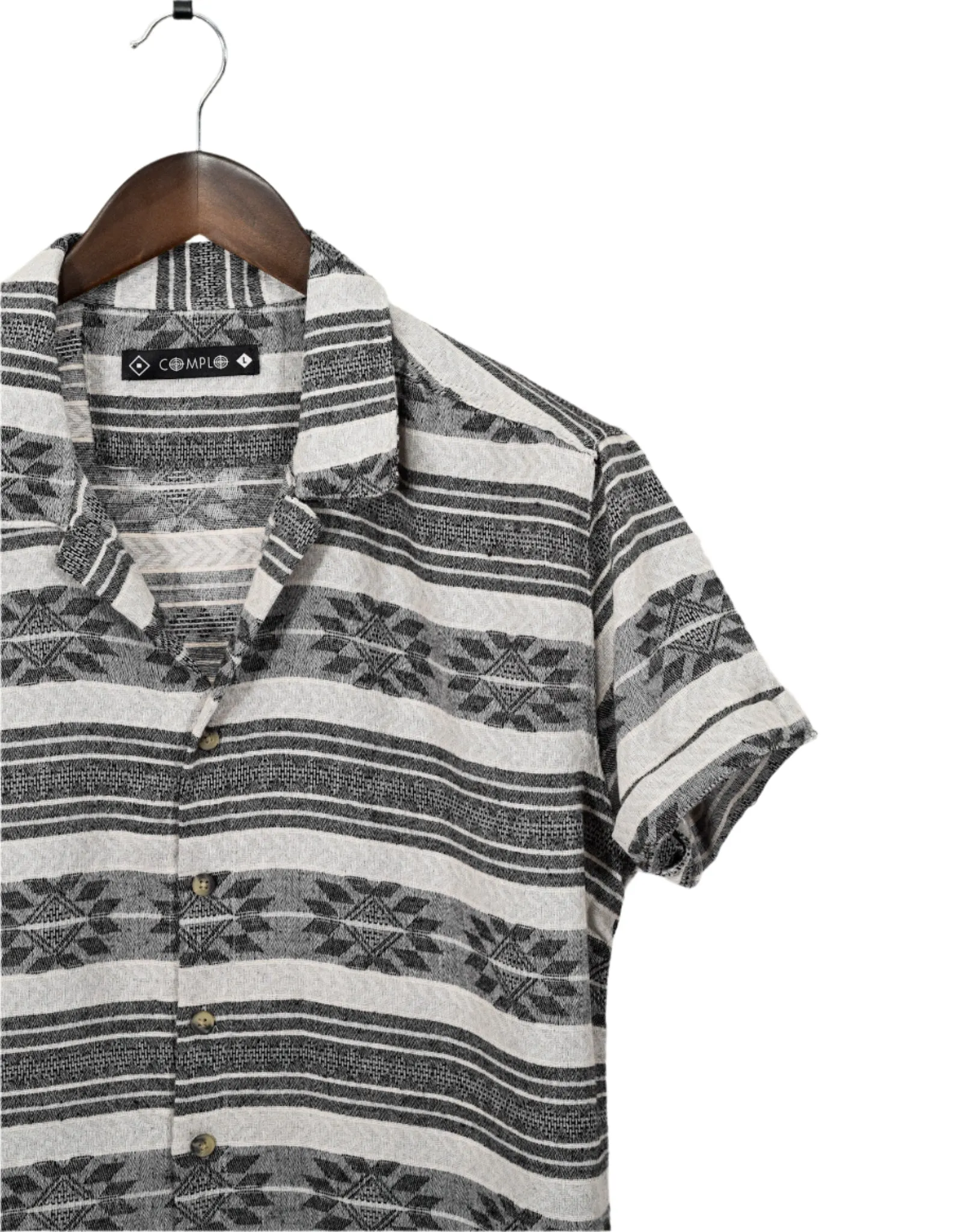 Neutral Striped Pattern Shirt ONLY