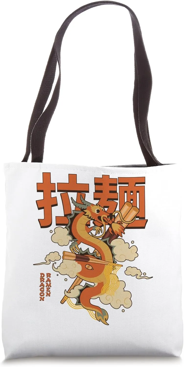Noodles Fresh And Delicious Dragon Japanese Ramen Tote Bag