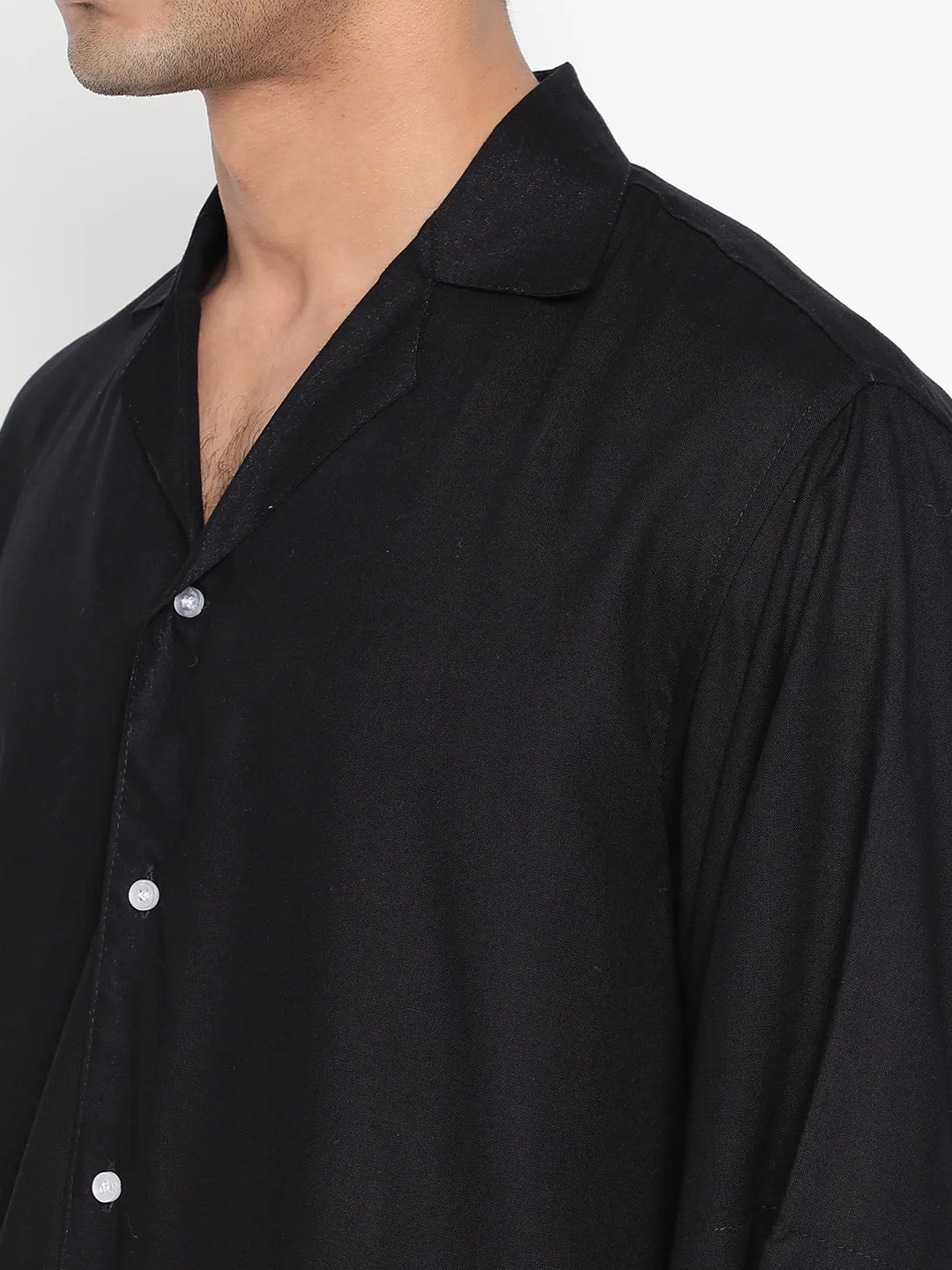 Oversized Cuban Collar Unisex Rayon Shirt