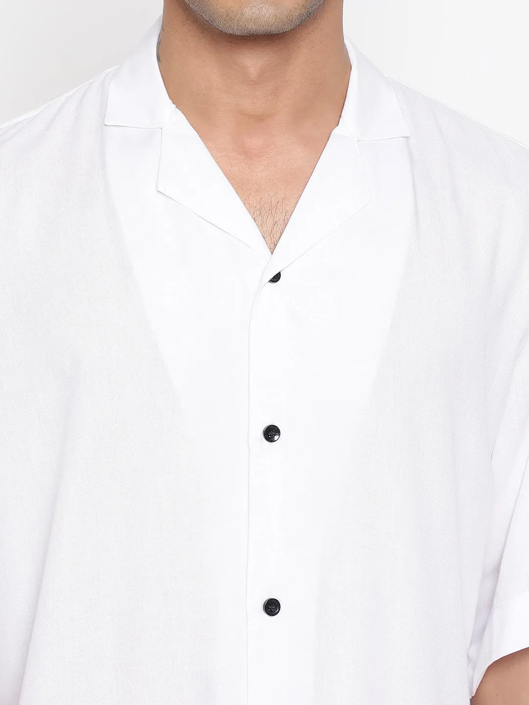 Oversized Cuban Collar Unisex Rayon Shirt