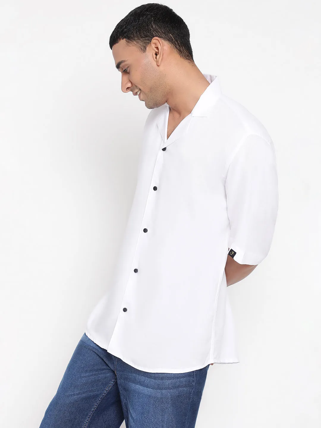 Oversized Cuban Collar Unisex Rayon Shirt