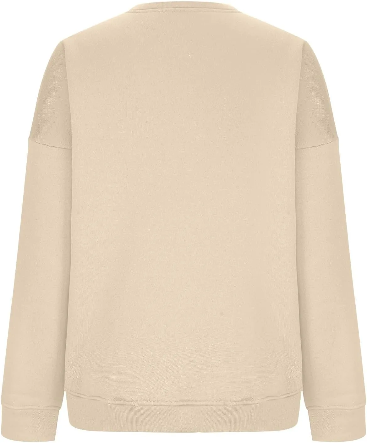 Oversized Sweatshirt for Women Loose Fit Preppy Long Sleeve Fleece Pullover Winter Warm Crew Neck Sweater Tops