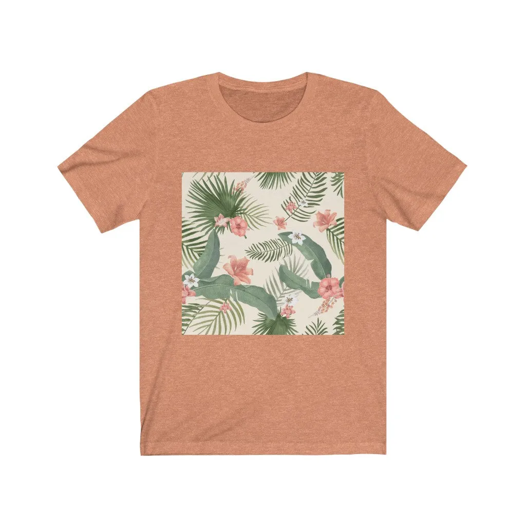 Palm Floral Short Sleeve Tee
