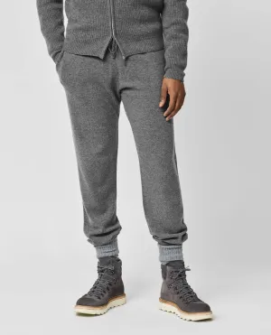 Papi Fabio Heathered Grey Wool & Cashmere Leisure Pants