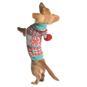 PEPPERMINT HOODIE DOG SWEATER