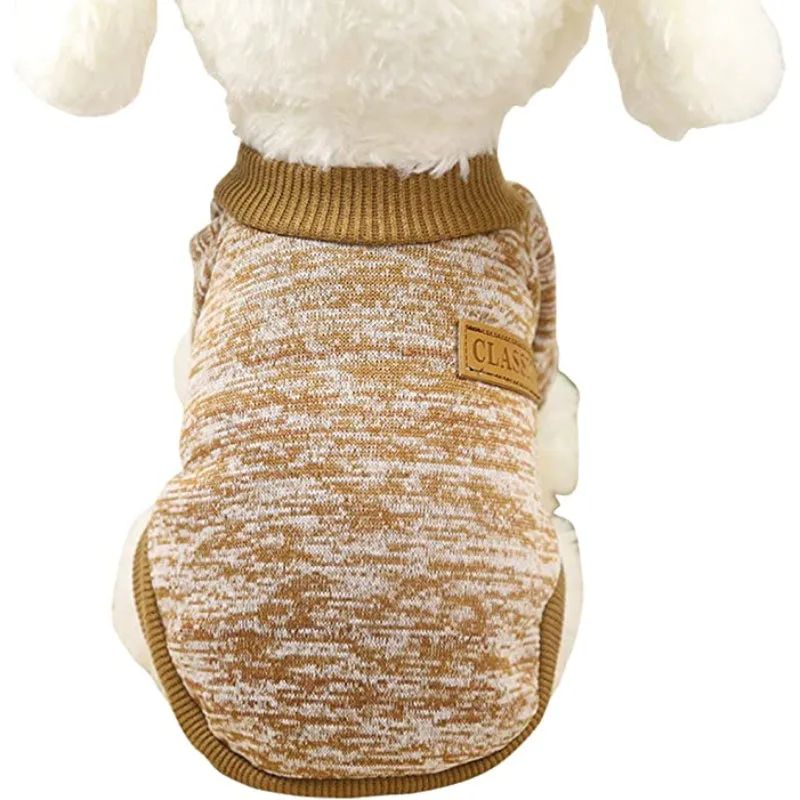 Pet Dog Classic Knitwear Sweater Warm Winter Puppy Pet Coat Soft Sweater Clothing