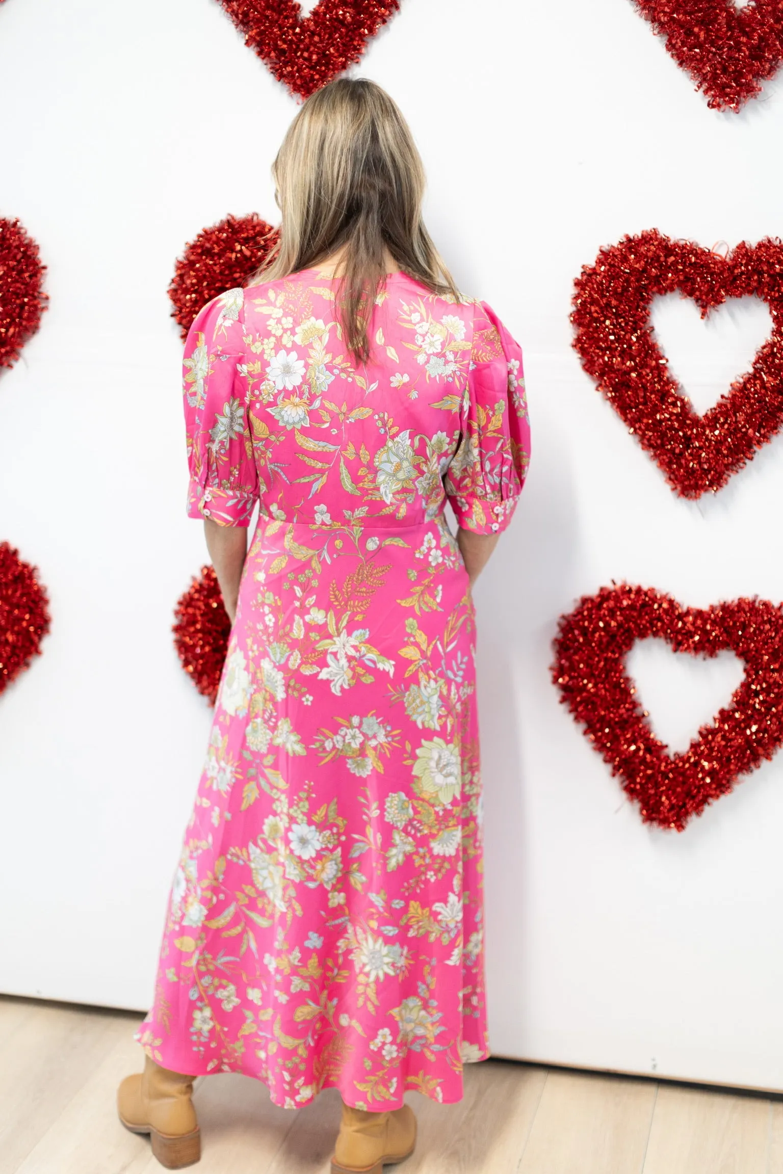 Pink Floral Dresses