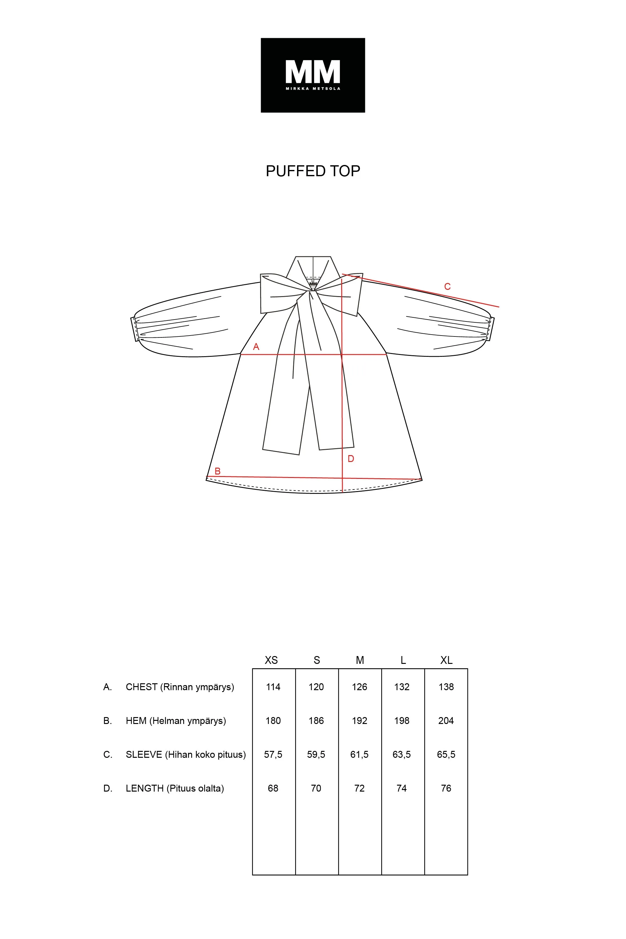 PUFFED LACE TOP