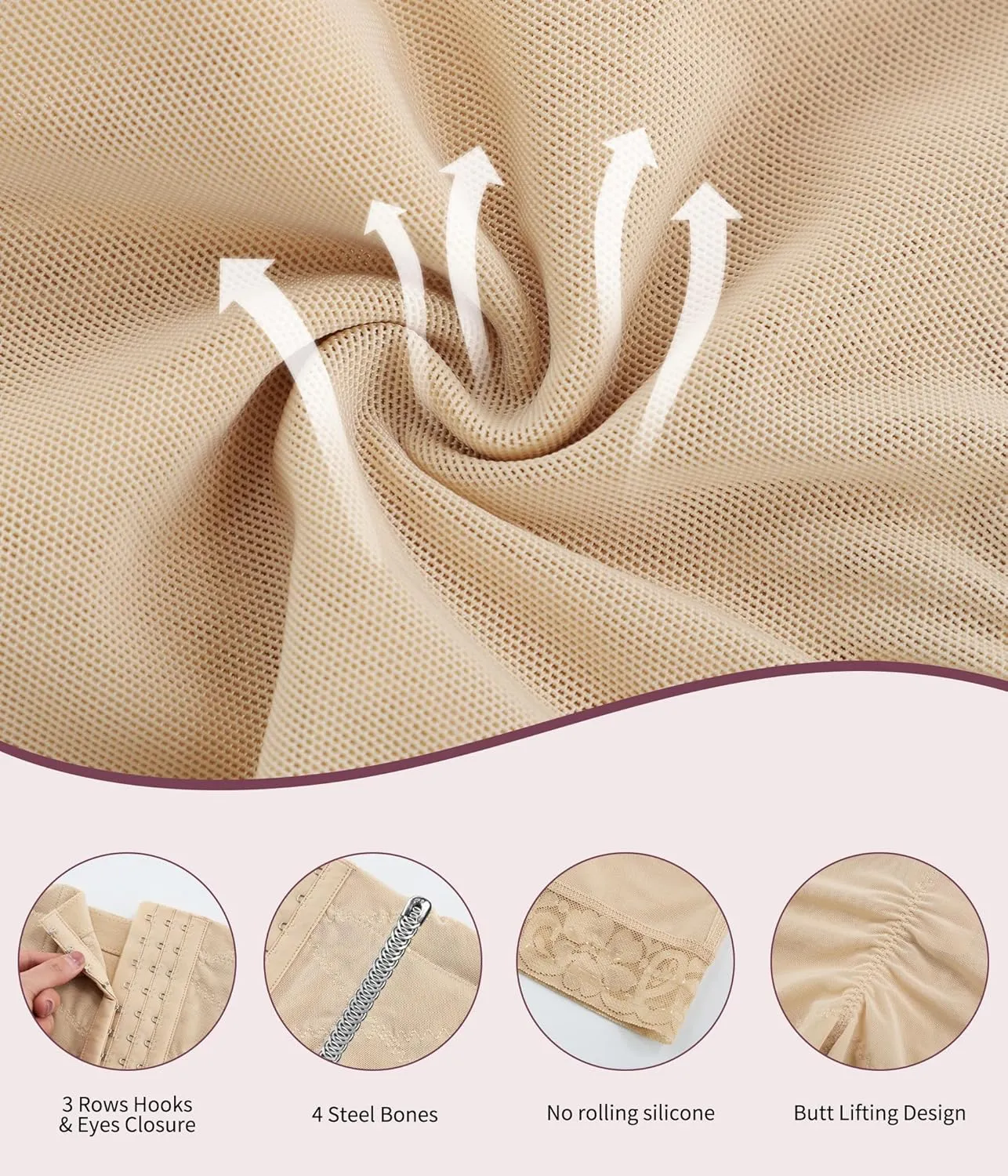 RDSIANE Tummy Control Leggings Butt Lifting Shapewear High Waisted Body Shaper Tummy Control