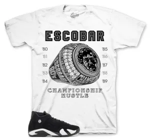 Retro 14 Black/White Champ Hustle Shirt
