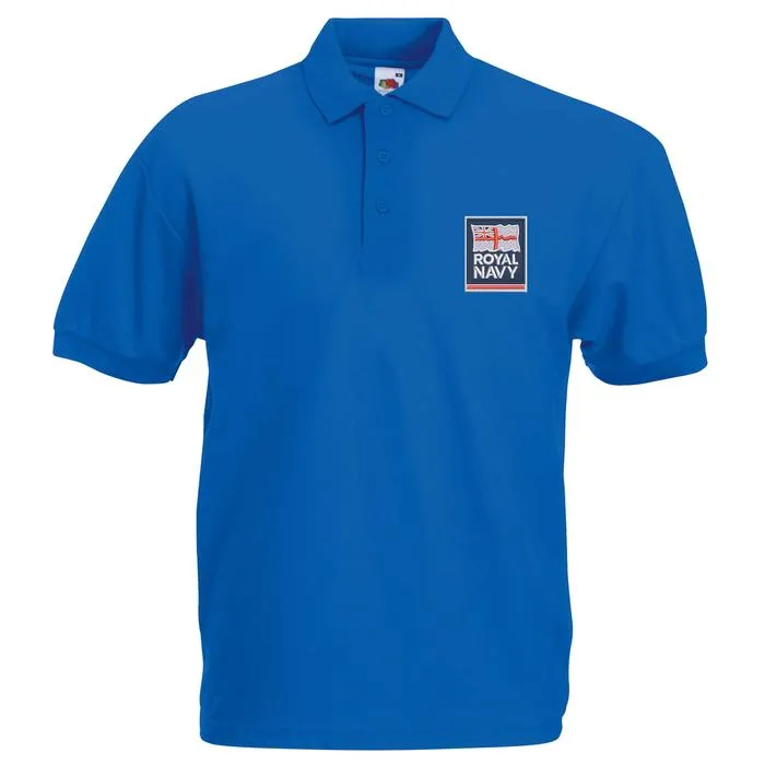 Royal Navy (FLAG) Polo Shirt - Large - Blue