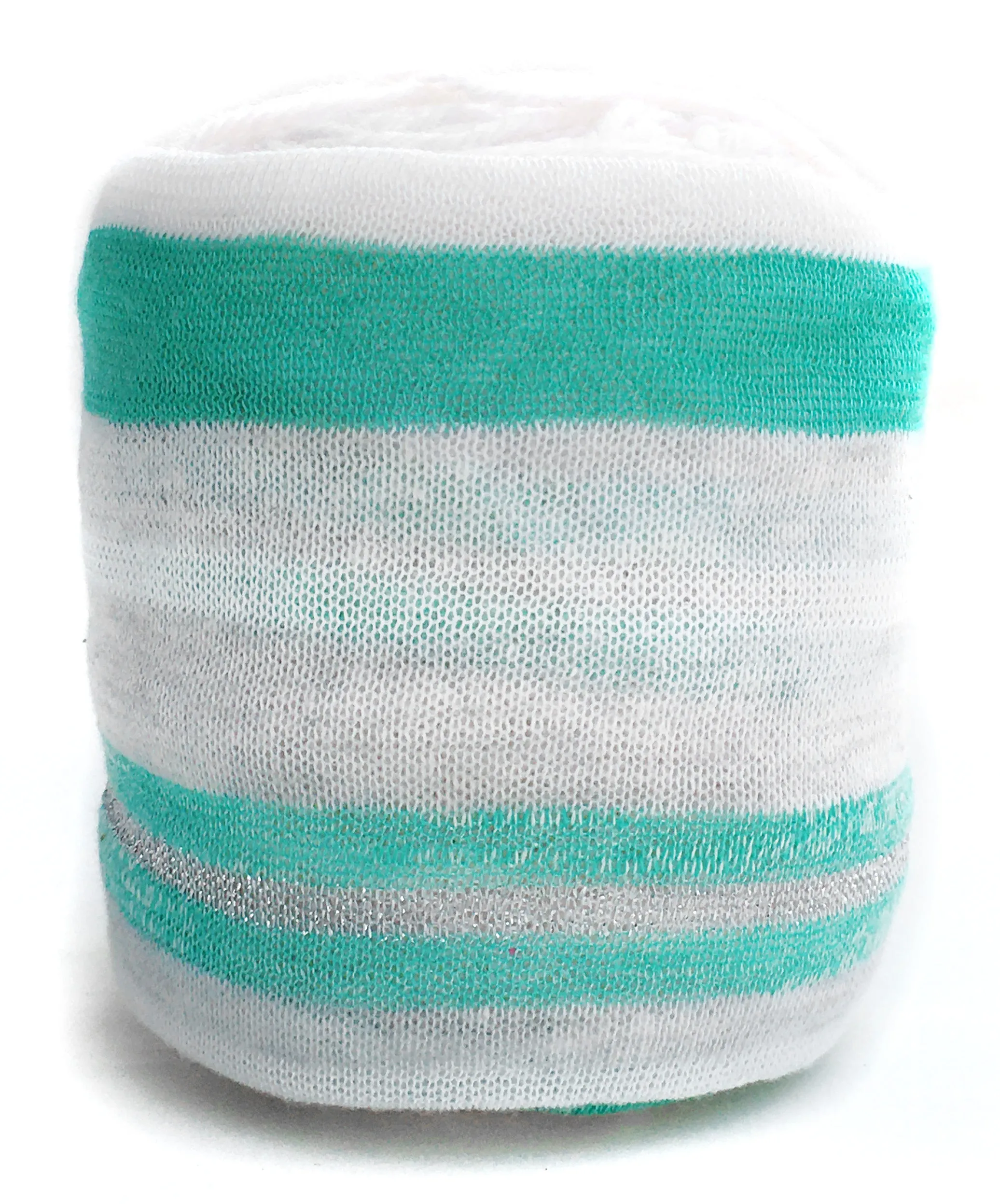 Sea Foam Striped Yarn Cozy