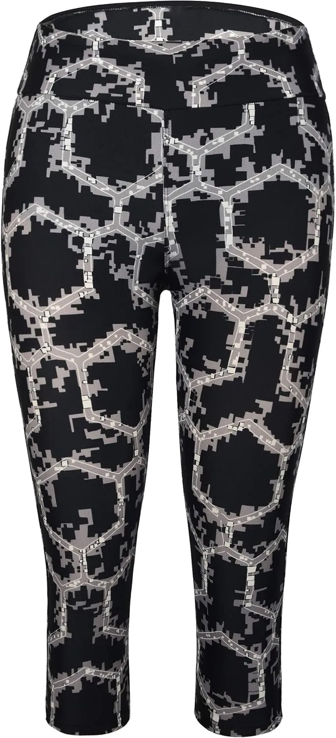 Septangle Women's Swim Bottom Mid Waist UPF 50  Swimwear Rash Guard Sport Leggings