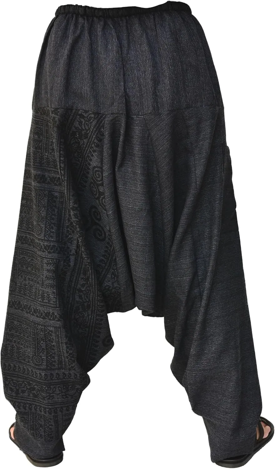 Siamrose Baggy Yoga Harem Pants for Men and Women, Wide Leg Lounge Trousers, 2 Pockets, One Size