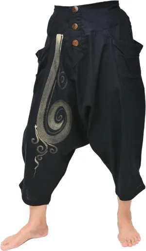 Siamrose Harem Pants Men Women Casual Yoga Lounge Trousers Shorts 2 Pockets