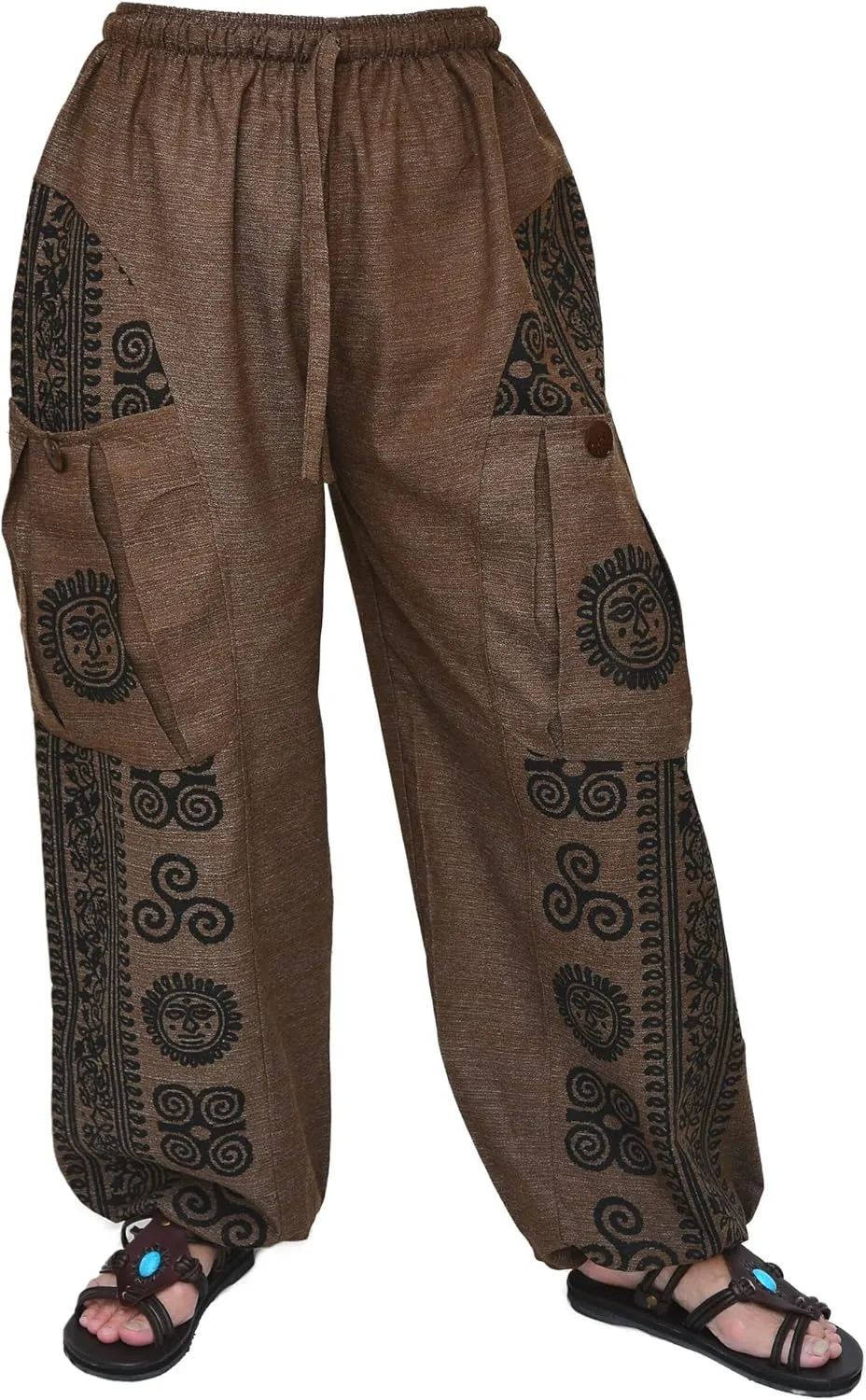 Siamrose Yoga Harem Pants Men Women Casual Baggy Lounge Trousers 2 Big Pockets