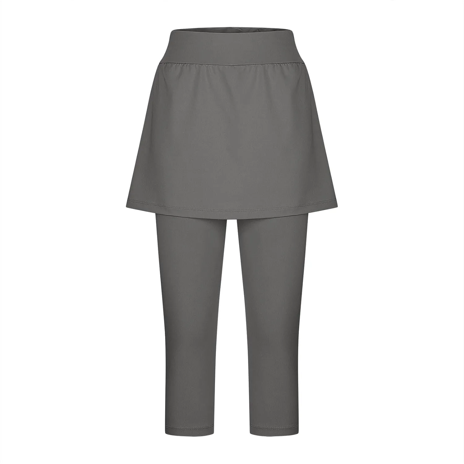 Skirted Leggings for Women Tennis Golf Skorts Capris Pickleball Clothing Outfits Gym Yoga Legging with Skirts