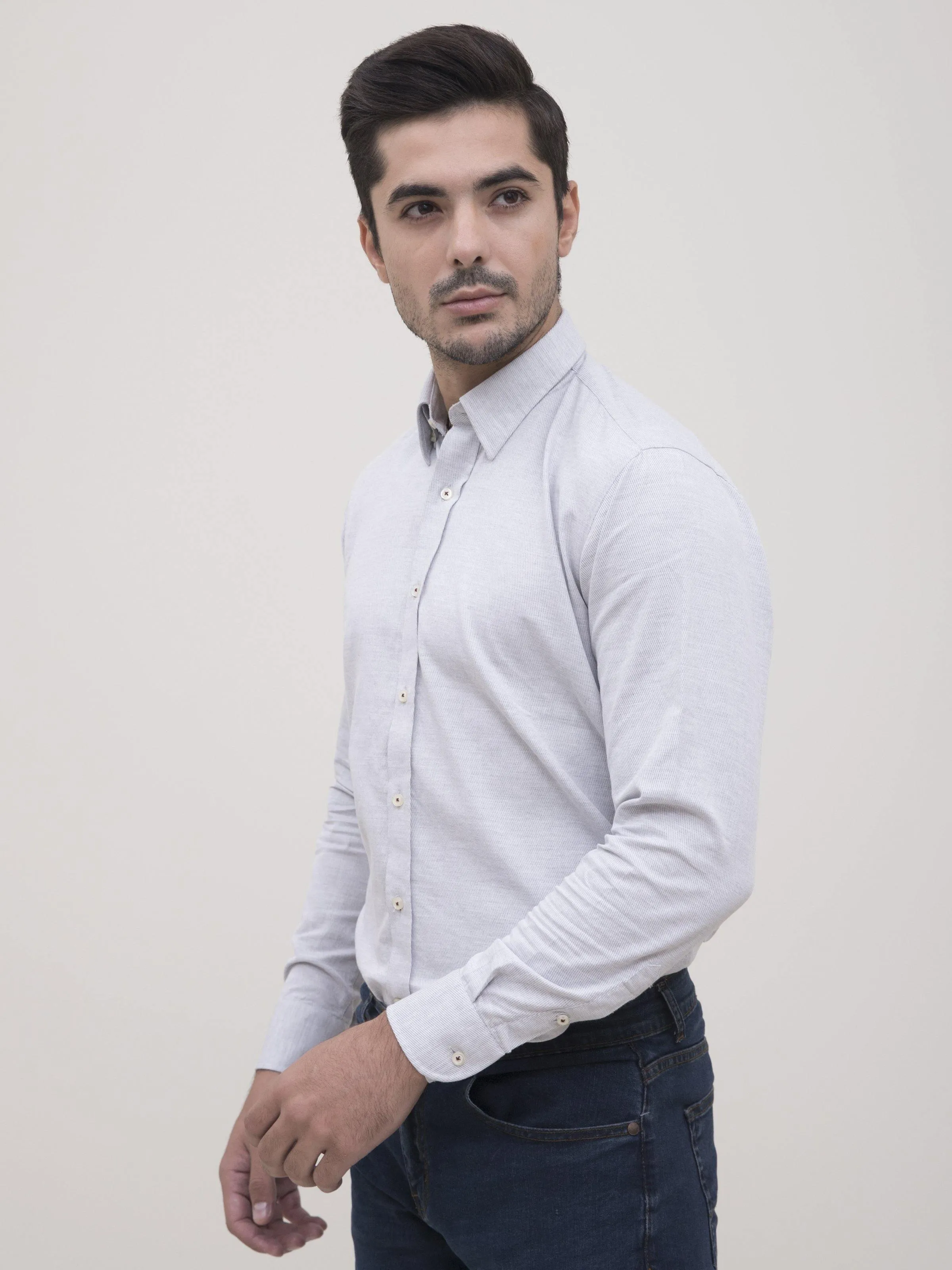 SMART SHIRT LIGHT GREY