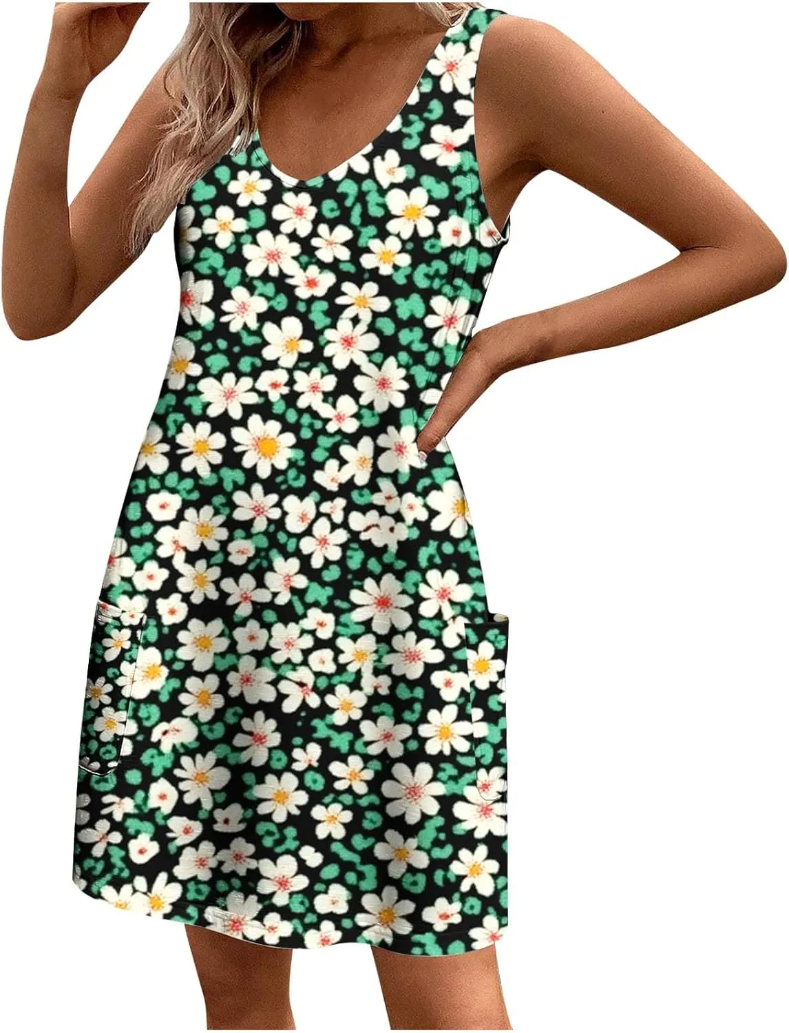 Summer Short Dresses Womens Floral Dresses Women's Plus Size Dresses Summer Floral Dresses for Women