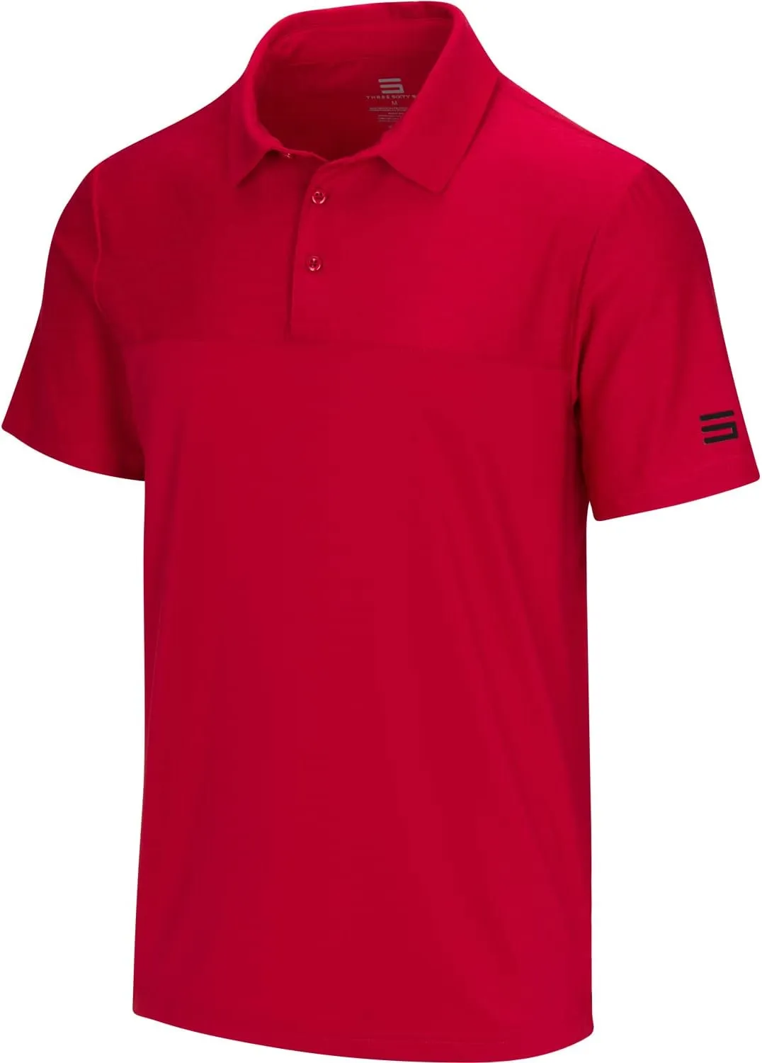 Three Sixty Six Quick Dry Golf Shirts for Men - Moisture Wicking Short-Sleeve Casual Polo Shirt