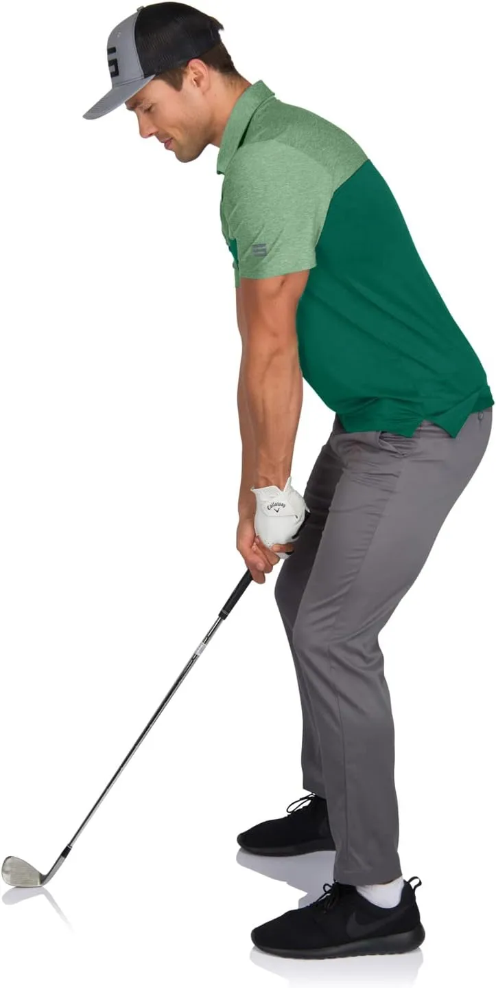 Three Sixty Six Quick Dry Golf Shirts for Men - Moisture Wicking Short-Sleeve Casual Polo Shirt