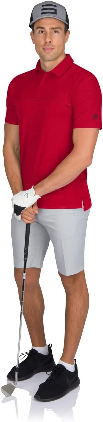 Three Sixty Six Quick Dry Golf Shirts for Men - Moisture Wicking Short-Sleeve Casual Polo Shirt