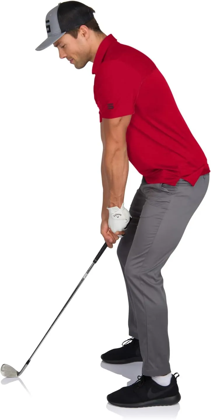Three Sixty Six Quick Dry Golf Shirts for Men - Moisture Wicking Short-Sleeve Casual Polo Shirt