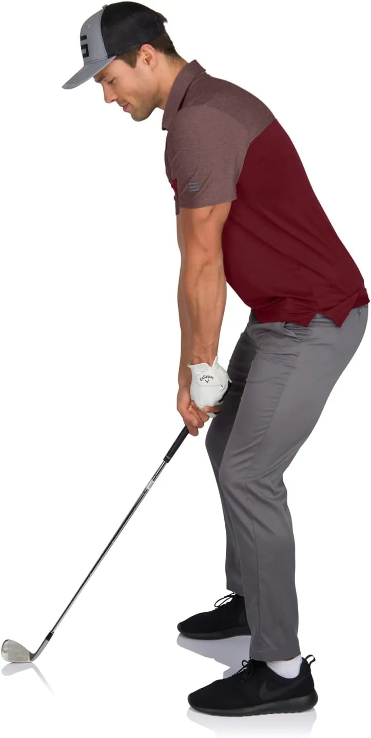 Three Sixty Six Quick Dry Golf Shirts for Men - Moisture Wicking Short-Sleeve Casual Polo Shirt