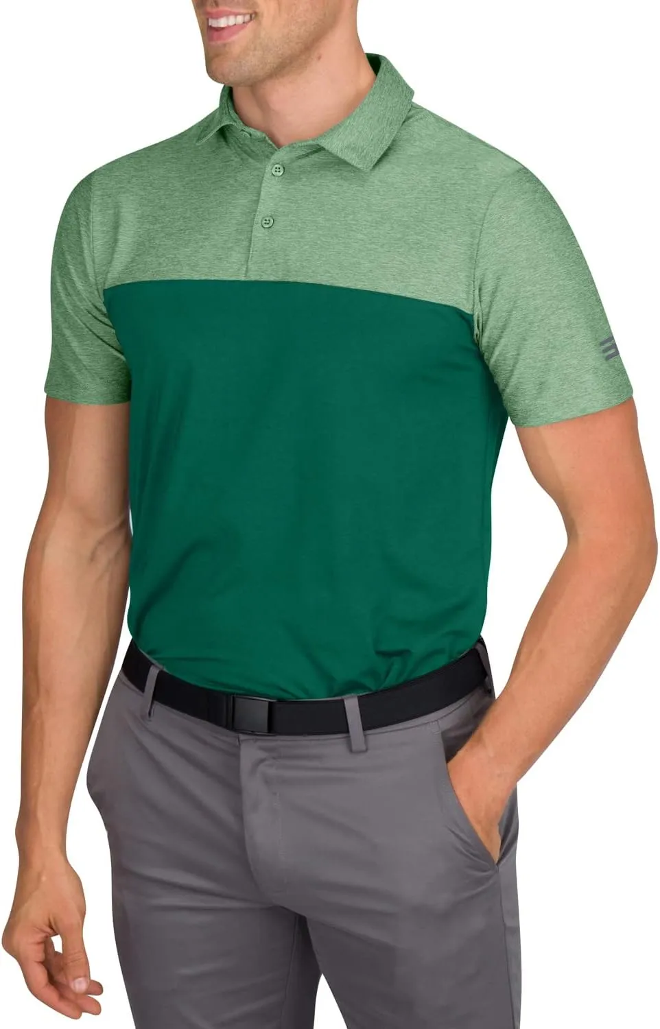 Three Sixty Six Quick Dry Golf Shirts for Men - Moisture Wicking Short-Sleeve Casual Polo Shirt
