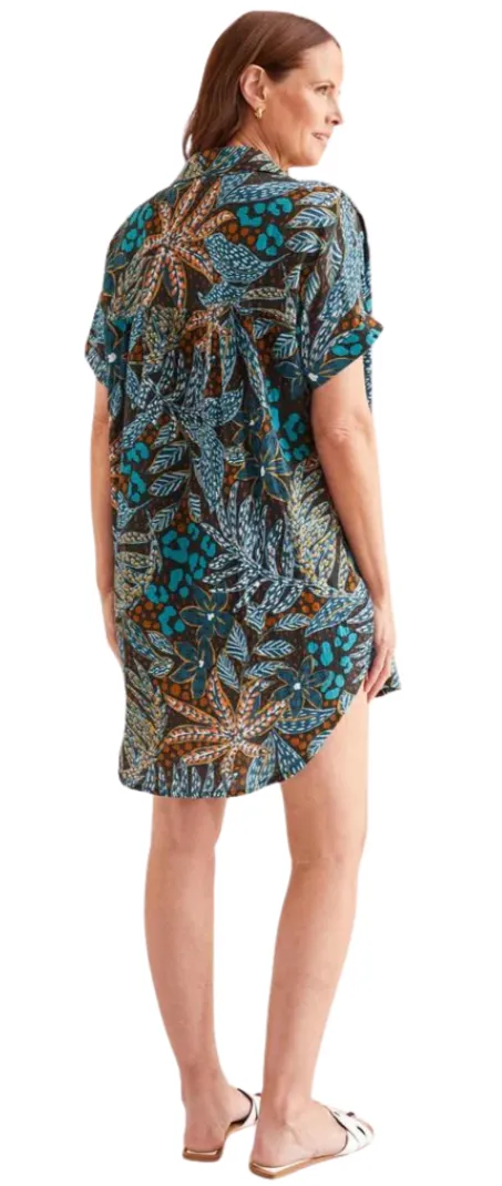 Tribal Shirt Cotton Long Flower SALE