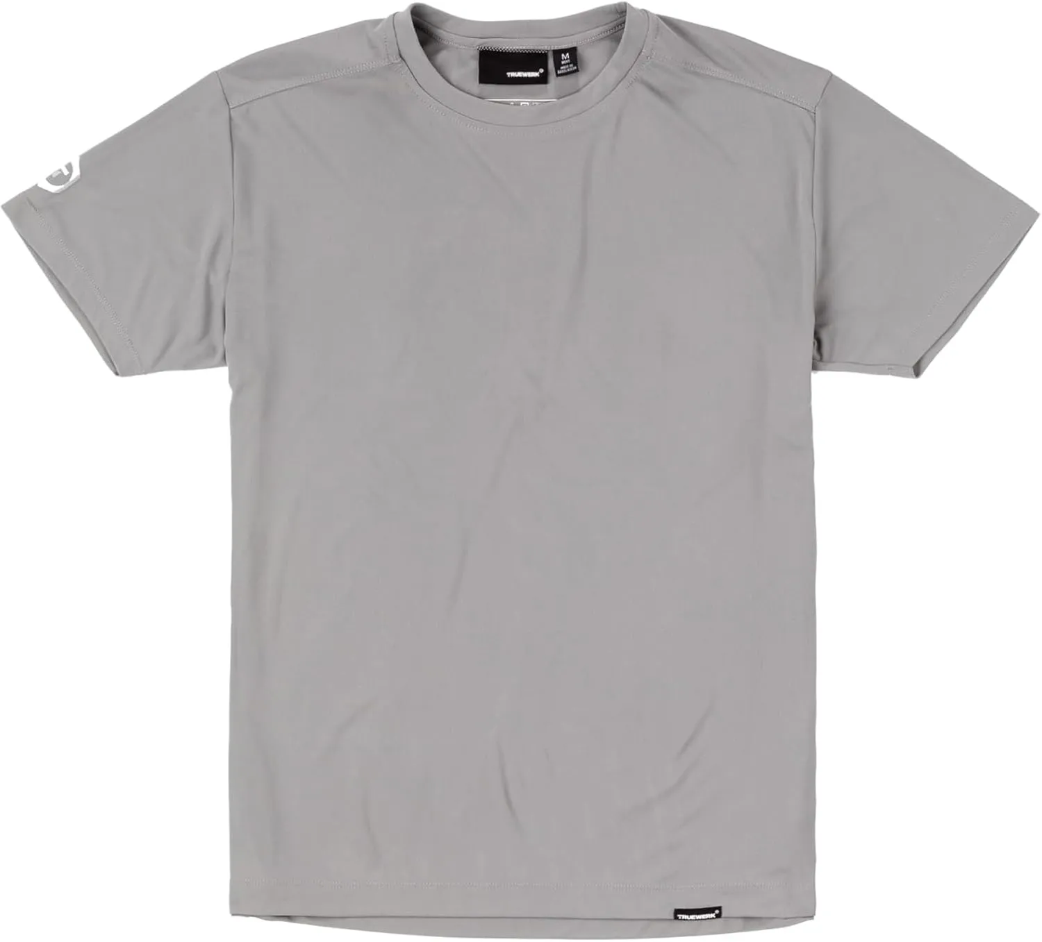 TRUEWERK B1 Sun Short Sleeve Tees for Men, Sun Protection Shirts, Moisture Wicking, UPF  50 Thermo Regulating Shirt Light Grey