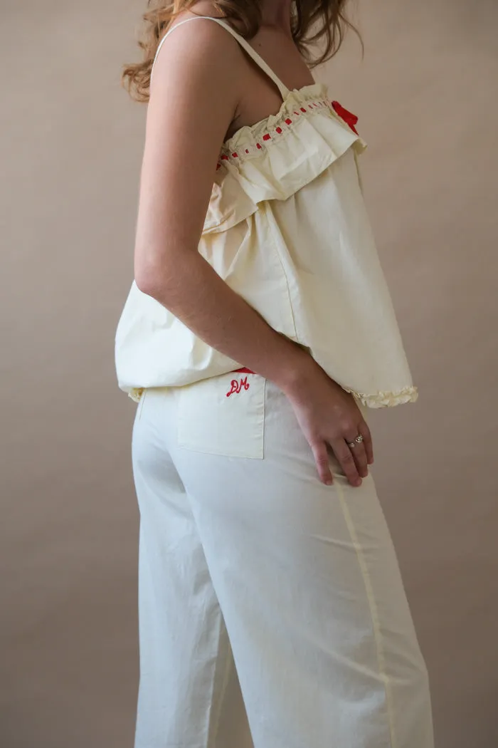 TULA FRILLY HEM TROUSER