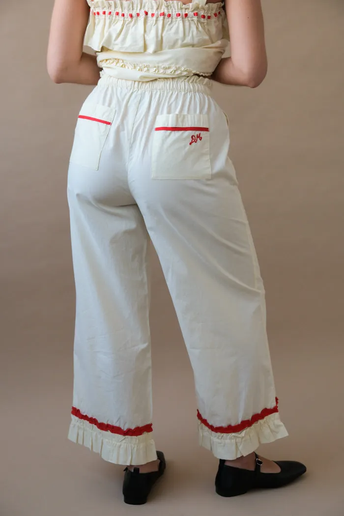 TULA FRILLY HEM TROUSER