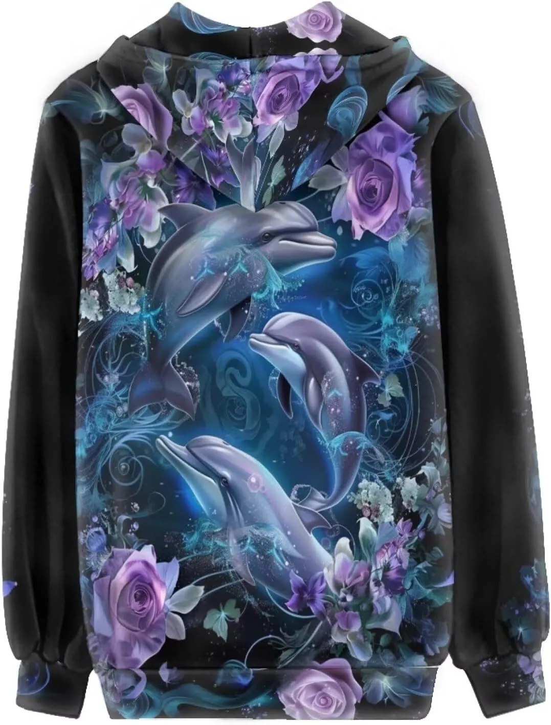 Uourmeti Hoodies Zip Up Jacket for Women Teen Girls Fall Sweatshirt XS-5XL