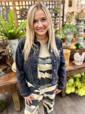 Vintage Black Denim Jacket