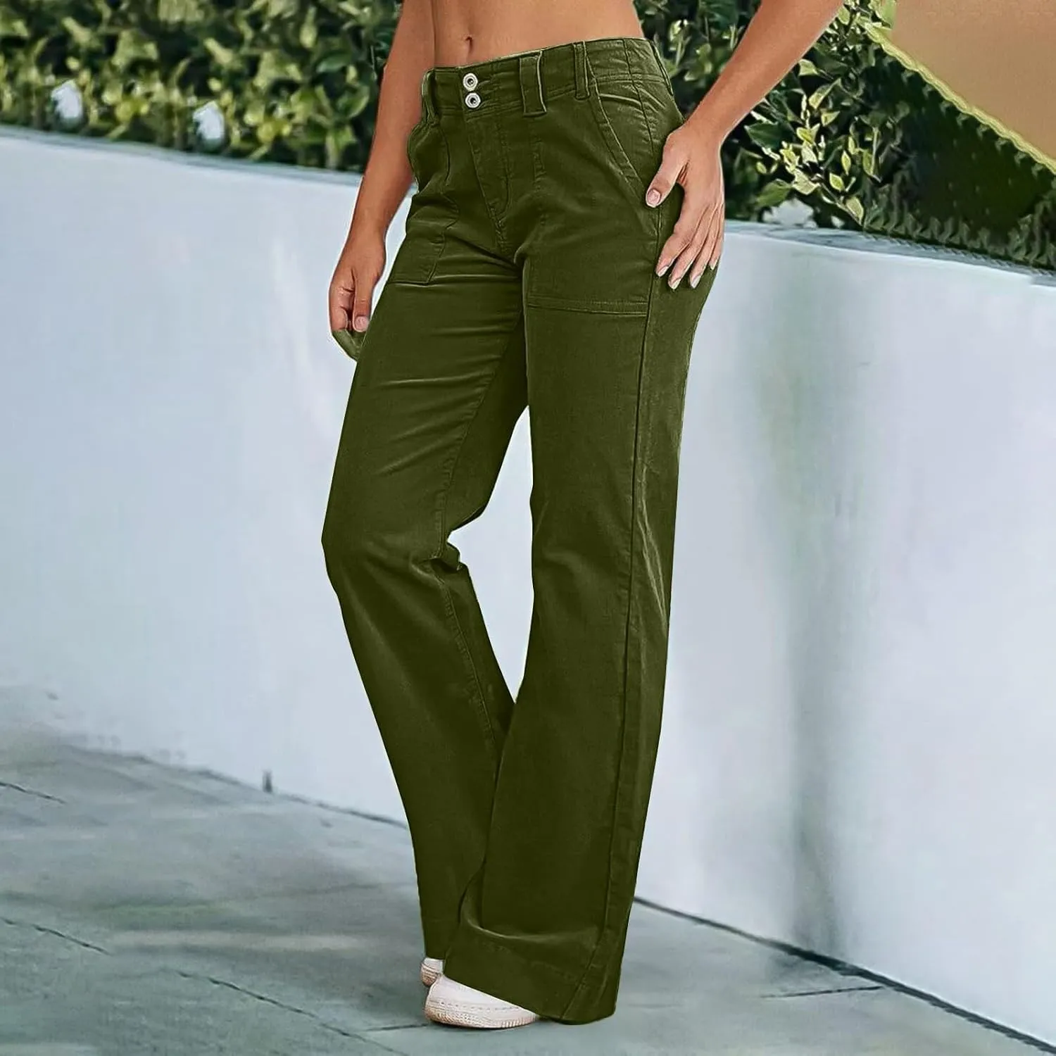 Wide Leg Pants for Women, Wide Leg Straight Oversized Pants High Waisted