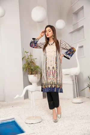 Winter Ready to wear 1 Pc Handwork Kurta by Zaiwa 12